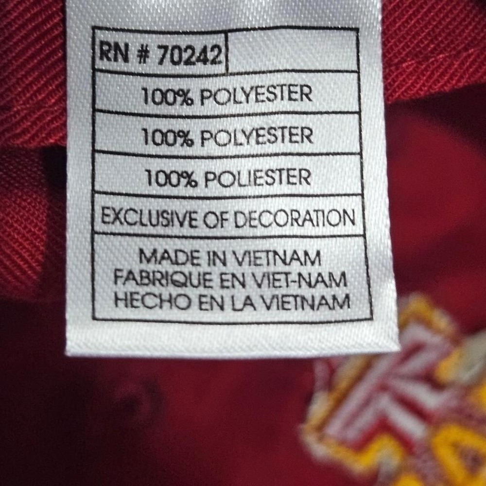 Iowa State Cyclones Hat Top of the World Red Strapback NCAA University Cap Ames - Picture 8 of 8